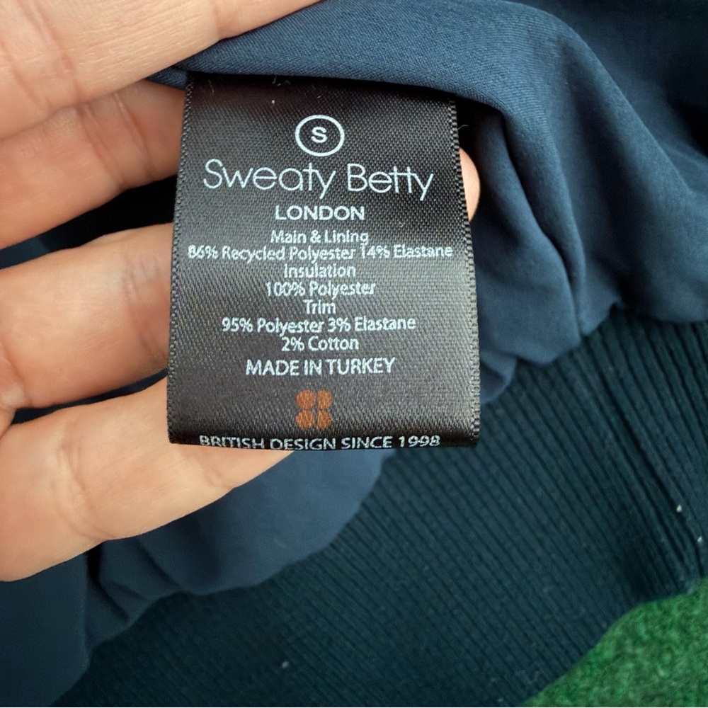 Fearne Cotton x Sweaty Betty Game Changer Jacket in‎ Beetle Blue Block. Small - Picture 6 of 8